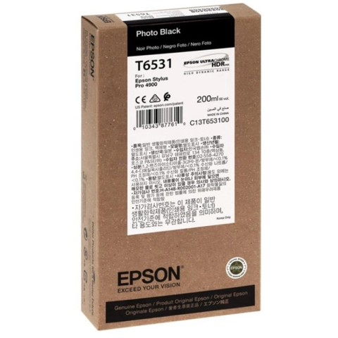 Tusz Epson T6531 Photo Black do drukarek (Oryginalny) [220ml]